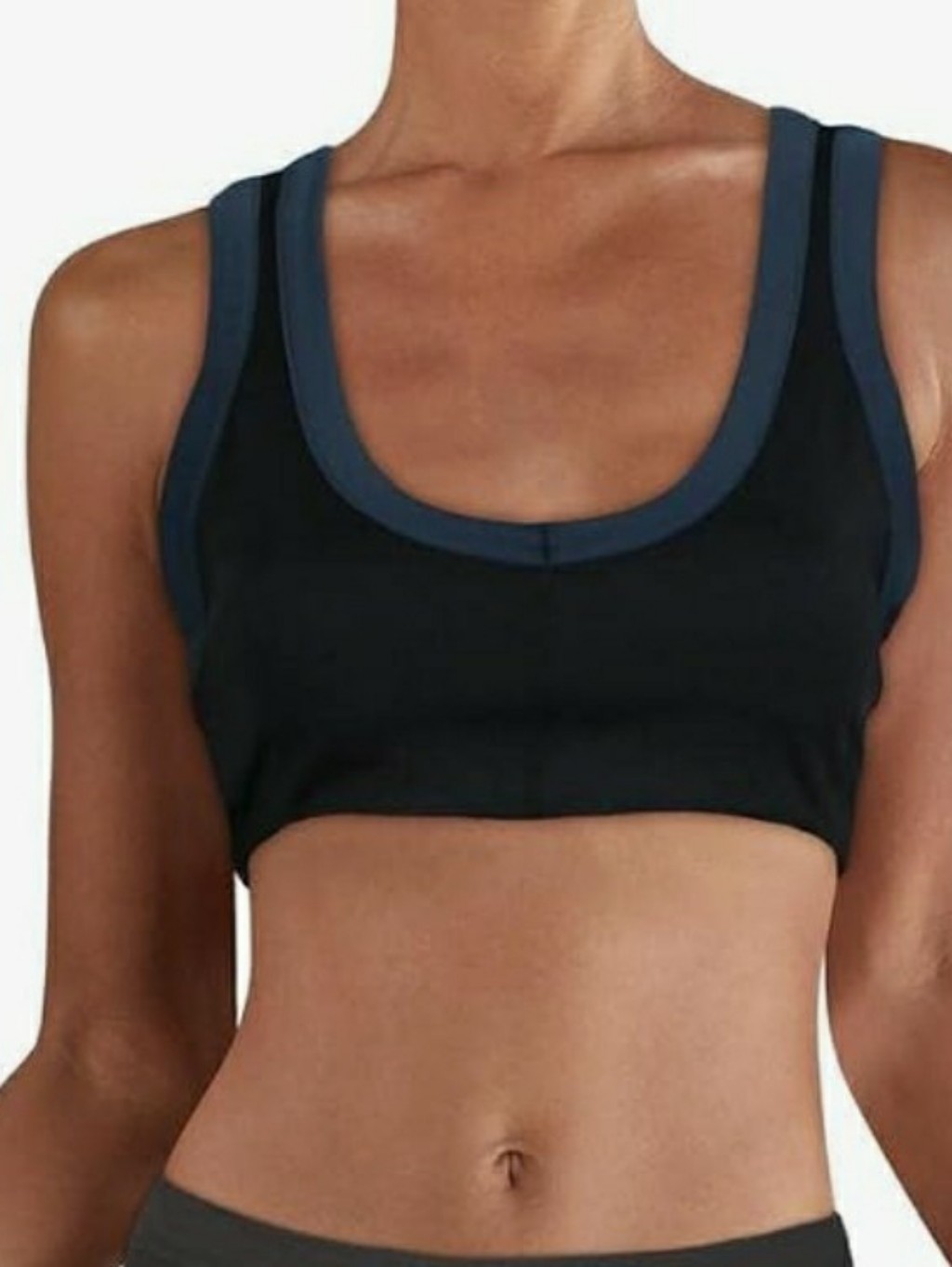 Fp Movement By Free People Rebel Cut-Out Contrast Trim Scoopneck Sports Bra